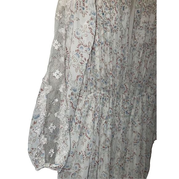 Free People Charlotte Midi Victorian Style Floral Dress - Picture 7 of 15